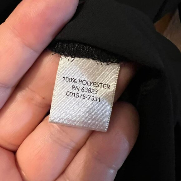 🐻Size S - Christopher & Banks - Black Winged Sleeve Pullover Blouse - Picture 4 of 6